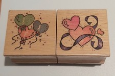 2x Motivstempel Stempel HERZEN