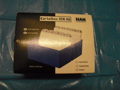 Karteibox din a6 quer - din,