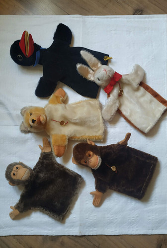 Handpuppe alt steiff - 5,