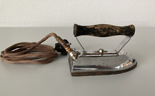 Rowenta E 5215 Chrom / Holz  Reise Bügeleisen 30er Jahre elektrisch Rarität Deko