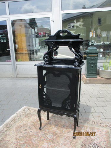 Englische vitrine mit aufsatz - vitrine,