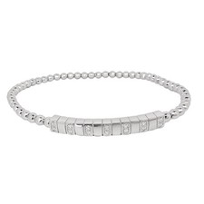 Stretchband Armband 925 Silber