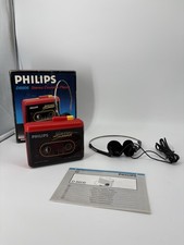 Philips D6606 Stereo Cassette Player Rot