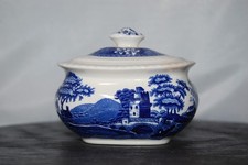 Zuckerdose 2 Pers. winzig Tower Blue Spode Copeland