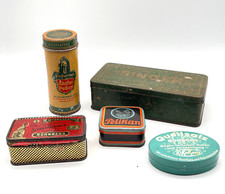 5 alte Reklame Blechdosen