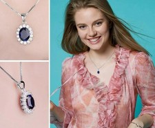 3.ct Saphir Anhänger Oval