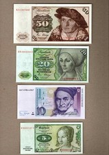 Deutsche Mark Banknoten 5-50