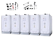 5x 1000 L Roth Heizöltank Dieseltank Stahl DWT doppelwandig Hochwasser Lagertank