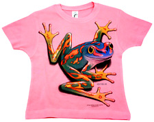 Kinder T-Shirt Rosa ein freundlicher Frosch  Größe 86-94