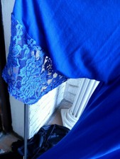 3371 my obsession... Tunika royalblau mit Spitzenbesatz 56/58