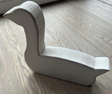 Weiße Holz Gans Deko Neuwertig