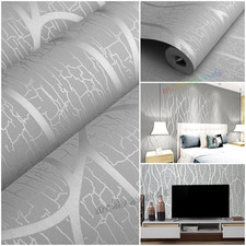 3D Tapete Wellenoptik Silber