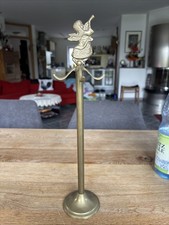 Weihnachtskranzhalter Messing Kronenstütze Adventskranzständer Vintage Engel