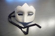 Maske Halbmaske Colombina weiß Pappmache Venedig Venezia Carnevale Original