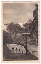 AK Groß Glockner Hochalpenstraße a. d. Wiesbachhorn, aus 1938, gelaufen