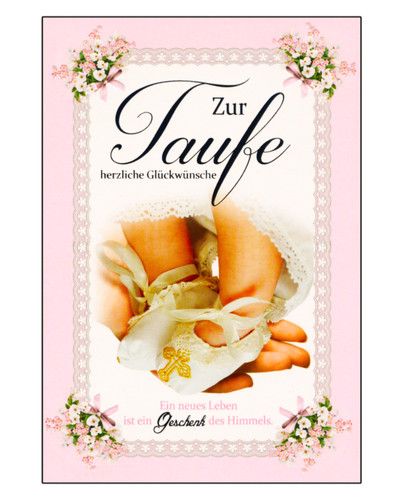 Taufe glückwunschkarte - taufe,