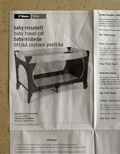 Reisebett Aufbauanleitung Tchibo TCM Bedienungsanleitung Handbuch