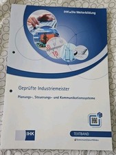 Textband Geprüfte Industriemeister Planungs-,Steuerungs-und Kommunikationssystem