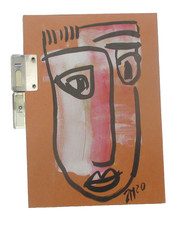 Malerei DinA5 auf Karteikarte