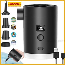 4000mAh Elektrische Luftpumpe Mini Pumpe Vakuumpumpe Akkupumpe für Luftmatratze
