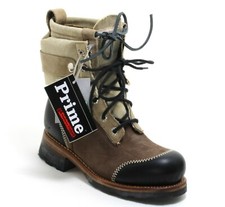 159 Stiefel Leder Prime Boots Schnürschuhe Worker Country Western Leder 36