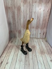 Laufente Schwarz Stiefel Holz