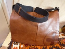 STRELLSON Schweiz  Herrentasche Messenger  echtes  Leder braun 35cm