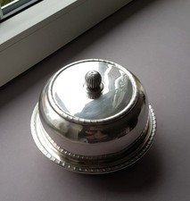 Butterglocke - Speiseglocke - versilbert EPNS  - Bros., England - um 1890