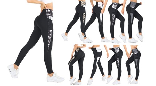 Damen fitness leggings - damen, zwei