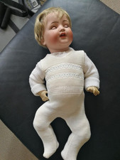 Porzellanpuppe antik, defekt