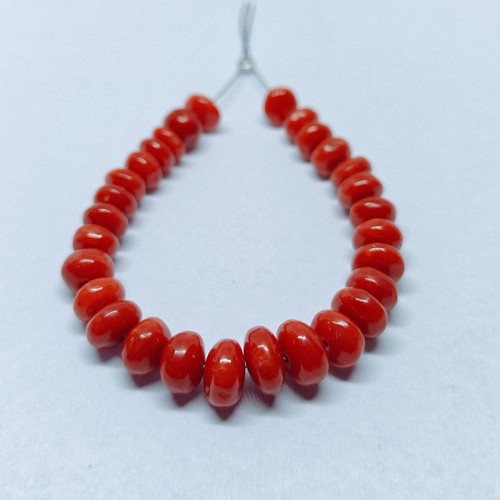 Rote koralle lose rondelle - rote,