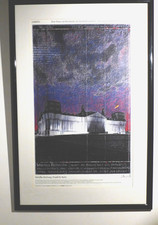 CHRISTO  "Original Poster Verhüllter Reichstag    , signiert m.Rahmen