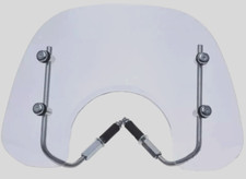 Windschutzscheibe Piaggio Vespa LX 50-125-150 LT Windschild Sport Chrom NEU
