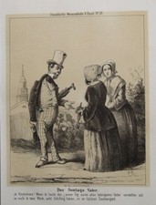 Sonntagsvater Vater Kind Taschengeld Mode Gamaschen Hosen Schirm Pfeife Zylinder