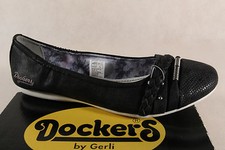 Dockers Ballerina Slipper Halbschuhe Pumps schwarz NEU!!