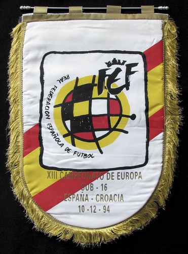 Fußball spielwimpel spanien - spielwimpel, v