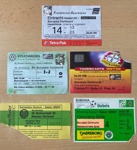 Alte tickets auswärts - 5,