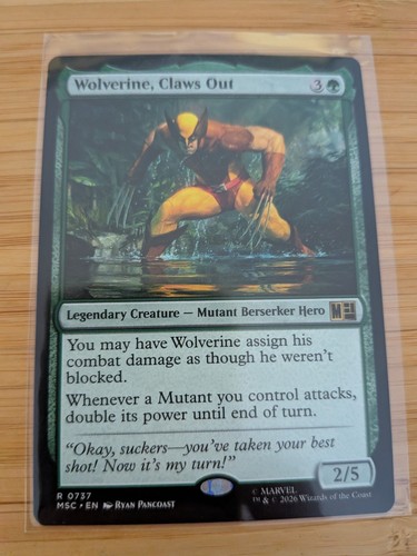 Mtg wolverine claws out - wolverine,, 0737