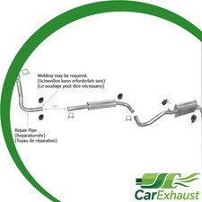 Auspuffanlage für VW LUPO 1.7 SDI +Schalldämpfer