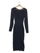 H&M Strickkleid Damen Kleid Gr. DE 38 schwarz Casual-Look