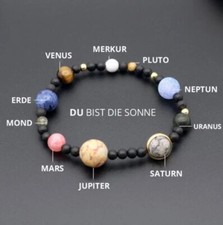 Armband Galaxie alle Planeten Sonnensystem Planet Armreifen Universum Astrologie