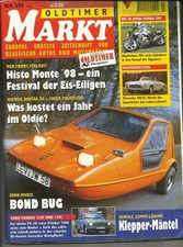 Zeitung Oldtimer Markt Nr.3 1998 Bond Bug Ford Honda Mercedes Monte