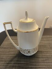 Pirkenhammer Louise Böhmen Porzellan Kaffee Kanne Kaffeekanne gold Dekor 0,7 L