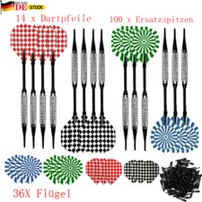14 Dartpfeile Softdart Dart Set & Kunststoffspitze für Elektronische Dartscheibe