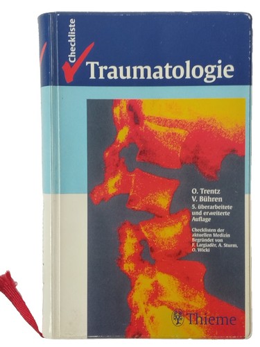 Traumatologie checkliste - traumatologie,