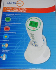 Curamed Ohr-und Stirnthermometer,Objektmessung von Flüssigk. u. Oberflächen,NEU!