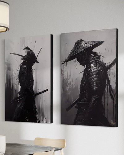 Leinwand bild samurai krieger - bild,