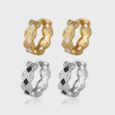 Damen-Ohrringe, funkelnde