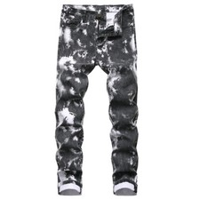 Herren Batik Denim Hose