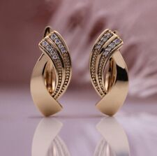 Ohrringe vergoldet mit 585er Walzgold Zirkonia Roségold Geschenkbox inkl. Luxus